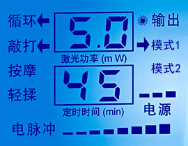 康興三高半導(dǎo)體激光/低頻治療儀GX-2000A采用LED屏藍(lán)光背景適合中老年人視覺-康興官網(wǎng)