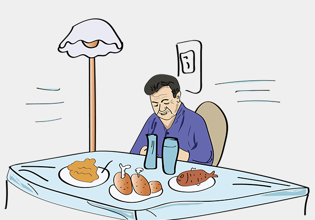 大魚大肉、老人、三餐-康興醫(yī)療器械官網(wǎng)