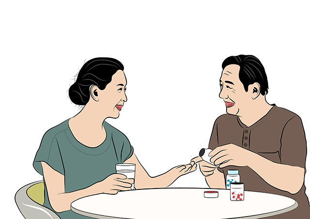 夫妻、吃飯、聊天-康興醫(yī)療器械官網(wǎng)